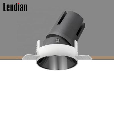 China Anti-glare professional made TUV CE rohs certification three years warranty round new design 8w slim led trimless low light for sale