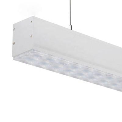 China Hotel China Manufacture Black White 30w Ceiling Hanging Batten Tube Trunking System Outdoor Linear Led Light for sale