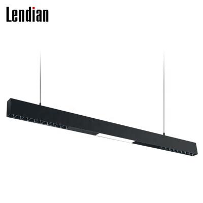 China ceiling mouted /recessed /suspending commercial nordic recessed linear light shop desk built in driver 20w 30w 45w surface smart suspension cct led liner light for sale