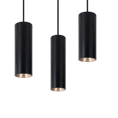 China Factory Price 8w 12w 15w 20w 30w Modern Black Kitchen Ceiling Hanging Light Contemporary New Cylinder Chandelier Modern Pendent Light for sale