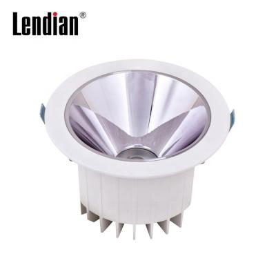 China Modern adjustable recessed ceiling down light trimless 230v 30watt 10watt led downlight with 190mm cutout for sale