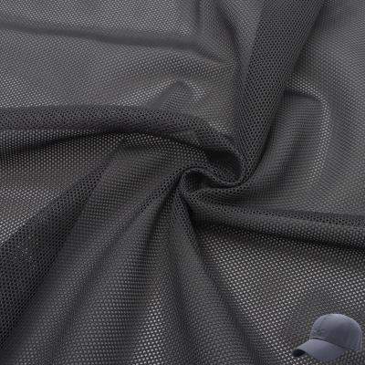 China Factory Custom Breathable 100% Polyester Gray Tulle Fabric Pleated Crepe Mesh Fabrics for sale