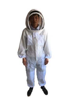 China Beekeeping 3 Layer Ultra Ventilated Mesh Overalls Bee Hive Full Suit for sale