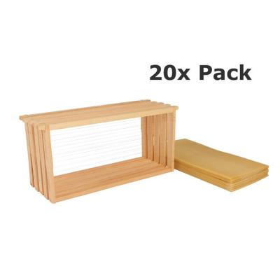 China Unassembled flat pack pine woode 10 super hive frames for sale