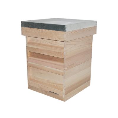 China China Custimized Red Cedar British Beehive UK Bee Box with National Pine Wood Bee Hive Frames for sale