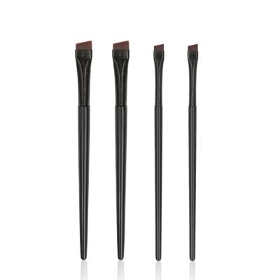 China Simple Flat Brush Direct Selling Price Modern Design Black Eyebrow Makeup Brush for sale