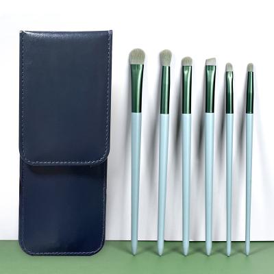 China Custom High Quality Eyeshadow Brush China Factory Label Smudge Brush 5pcs Makeup Eyeshadow Brushes With PU Bag for sale