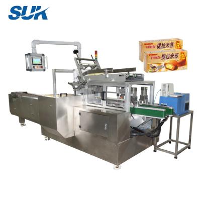 China Automatic Beverage Frozen Food Dumpling Carton Box Packing Machine With Tray for sale