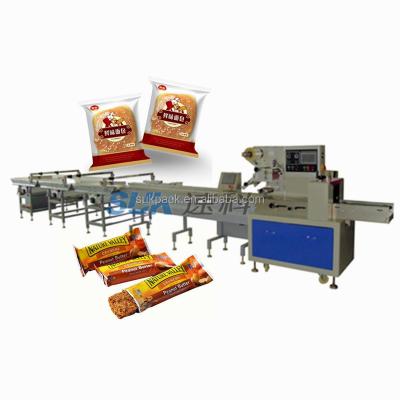 China 5 Head Full Automatic Chocolate Wafer Cookie Cupcake Slices / Cake System Feeding Packing Machine for sale