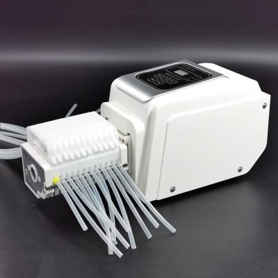 China Biofuel industry China RongBai brand BT100-2J experimental peristaltic pump speed can be adjusted, flow range 0-380mL/min perilstatic pump for sale