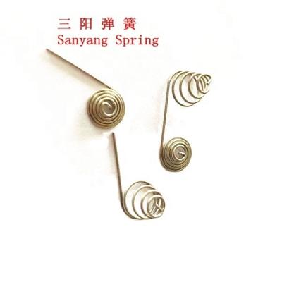 China Custom Sanyang Battery Contact AA Battery Contact Spiral Spring Steel Battery Spring for sale