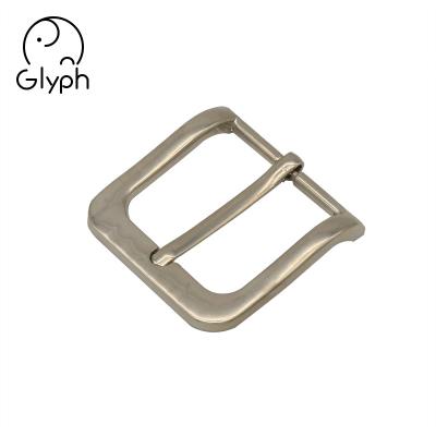 China Washable Single Bar Buckle 30mm Heel Pin Buckle Custom Metal Belt Buckle for sale