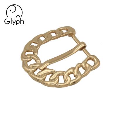 China New Eco-friendly Washable 18mm Metal Fork Pin Belt Buckle For Women for sale