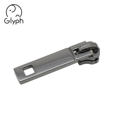 China Custom High Quality Nickel Free Metal Zipper Puller For Handbag Bags Shoes Zipper Puller With Slider for sale