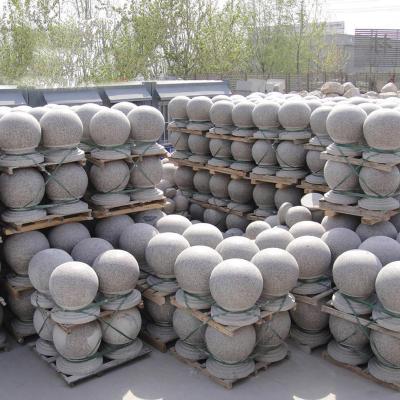 China Modern Marble Smooth Surface Stone Obstacle Ball Is Used In Parking Lot Obstacle Stone Ball for sale