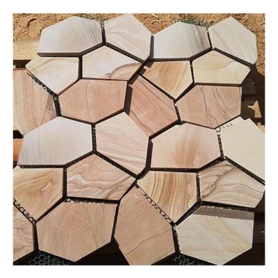 China Natural Stone Wholesale Cheap Price Professional Design Round Compound Step House Paving Stone for sale