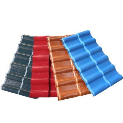 China Modern professional design polyester factory price fireproof synthetic plastic tiles cover resin roof for sale