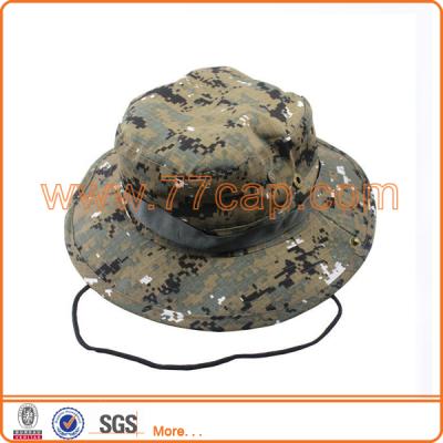 China Character Fisherman Camouflage Safari Bush Australian Bucket Hat Bush Hat for sale