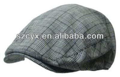 China Cheap custom fashion cotton plaid kids ivy hat custom wholesale Ivy striped custom hat for sale