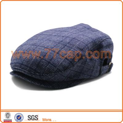 China Fashion Wool Plaid Ivy JOINT Wholesale Custom Hat Fitted Ivy Hat for sale