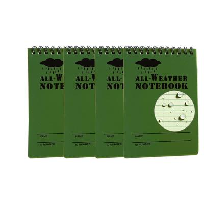 China 100% Customized Eco-friendly Paper All Weather Superior Spiral Notepad 4*6 Inch Stone Notebooks Write In The Rain for sale