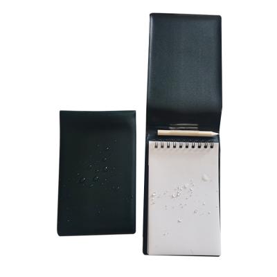 China 100% Eco-friendly All Weather Waterproof Plastic Notebook Spiral Binding Cover Stone Paper Notebooks With Pencil for sale