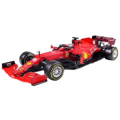 China Racing Formula 1/18 Diecast Model Ferrari F1 Alloy Car Decoration Collection Simulation Car Model Toy Burago Sf21 for sale