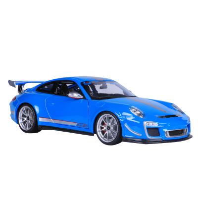 China 1/18 diecast model car supercar collection gift 911 GT3 car model toy simulation alloy car for sale