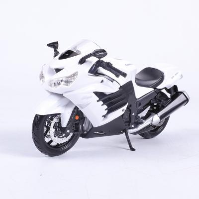 China Toy Maisto Alloy Ornaments Collection Ornaments Gift Kawasaki zx-14r Motorcycle Toy Diecast Black White 1/12 Model for sale