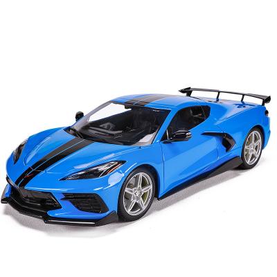 China 2020 Original Diecast Chevrolet Corvette Scale Model 1:18 Alloy Decorations Gifts Toys Maisto Simulation Sports Car for sale