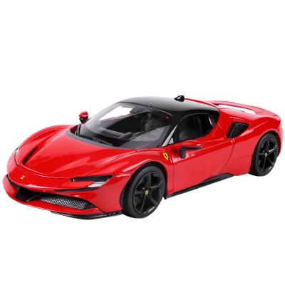 China Toy Burago Diecast 1/18 Diecast Sports Car FerrariI SF90 Stradale Model Toy Car From Car Collection Toy Vehicles for sale