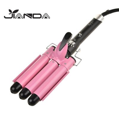 China Wholesale Online ABS/Aluminum 3 Barrel Hair Roller Electric Hair Curler Machine For Sale for sale