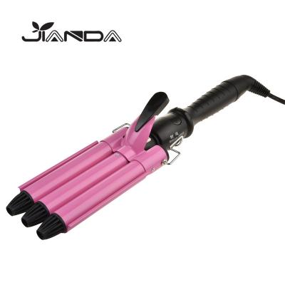 China ABS/Aluminum Manufacturer Supply Professional Exquisite Portable 3 Barrel Hair Curler for sale