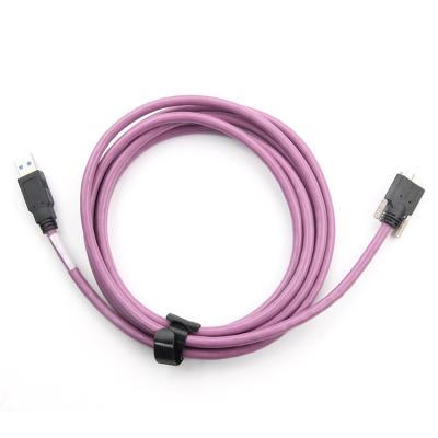 China Electronic Factory Purple Usb3.0 Data Cable With 3.0micro Screw To Usb3.0 Software Data Transmission Cable for sale