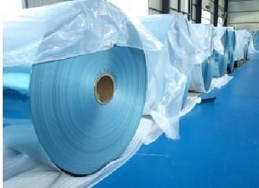 China Hydrophilic Blue Gold Fin Stock Aluminum Foil for Air Conditioner / Air Cooling for sale