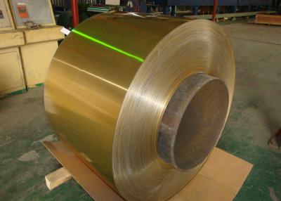 China Air Conditioner Hydrophilic Coated Roll Of Aluminum Coil 0.06-0.2mm Golden 1100, 3003, 3102, 8011 for sale