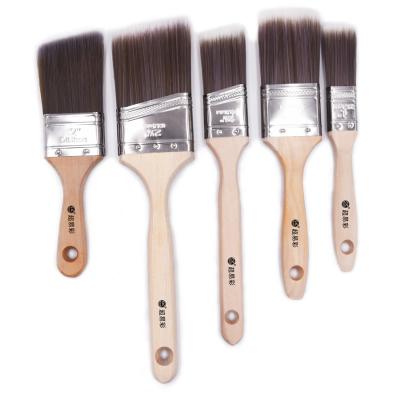 China CIC Wood Handle Hardware Painting Items Trim Brush Angle Belt Brush for sale