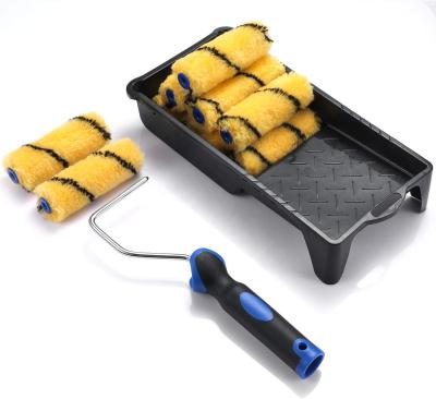 China CIC Mini Paint Roller Set Roller Cover Paint Tray Paint Kit for sale