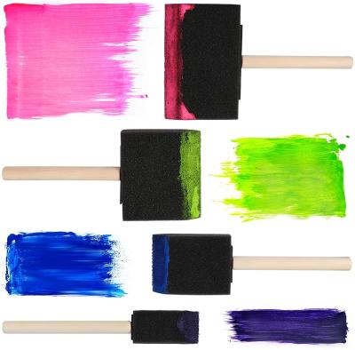 China Sponge CIC Children Reading Brush Set Artist Brush Foam Paint Brush for sale