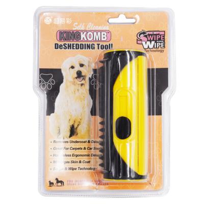 China Viable Small Pet Dog Animal Hair Removal Plastic Pet Cat Grooming Tool for sale