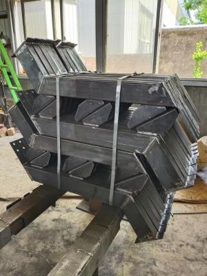 China Powder Coated Prefabricated steel Galvanized Stair Stringers Surface Mounting for sale