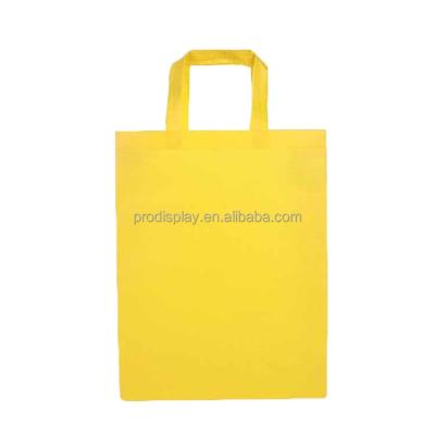 China Recyclable Stock Supermarket Custom Logo Large Capacity Folding Reusable Solid Color Nonwoven Fabric Packaging Shopping Bag for sale