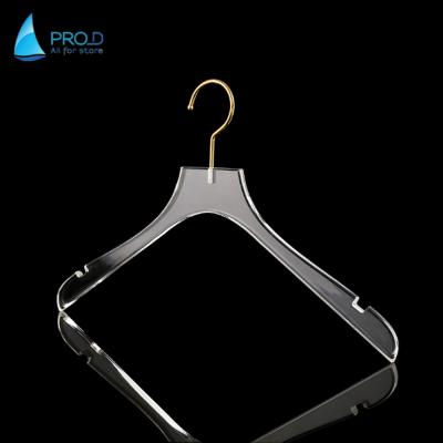 China Wholesale Hot High Quality Eco-friendly Clear Acrylic Factory Price Coat Hanger for sale