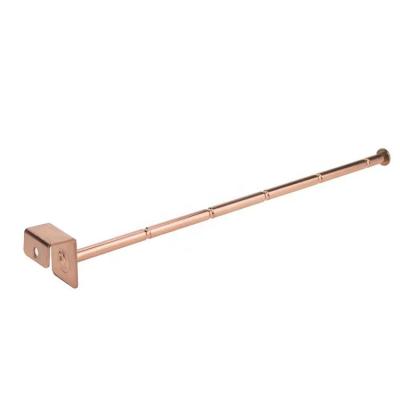 China Supermaket Supermarket Hook Square Rose Gold Metal Underwear Pole for sale