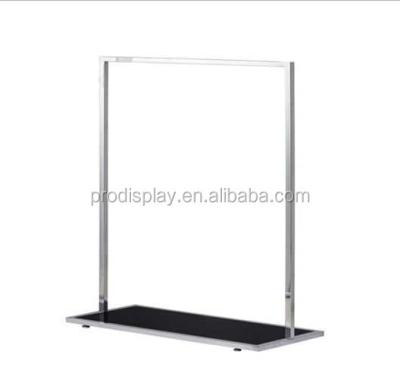 China High Quality Corrosion Protection Clothing Store Clothes Hinge Display Rack Stainless Steel Display Rack for sale