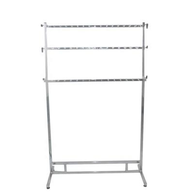 China Adjustable Shelf Waist Metal Scarf Display Stand Karate Belt Holder Single Side Display Rack for sale