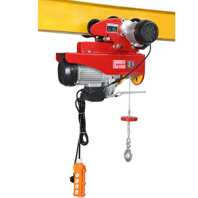 China Cargo Lifting in Various Situations Factory Direct Supply Pa1000 12M Lifting Electric Hoist Mini Electric Hoist Electric Wire Rope Hoist PA500 250/500kg Capacity for sale