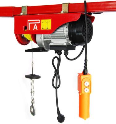 China Cargo Lifting in Various Situations 500kg/1000kg PA1000 Small Block Electric Hoist Mini Small Hoist PA Electric Motor Wire Rope Hot Electric Lift Hoist for sale