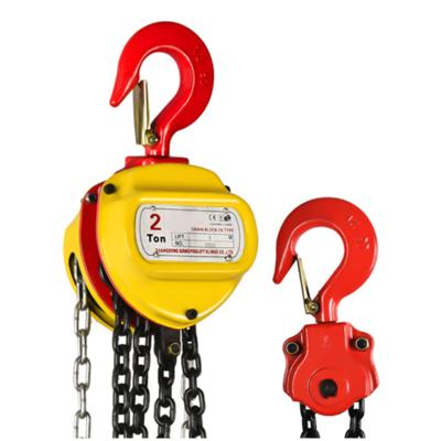 China Hot Sale 0.5 T2 T Manual Hotels Manual Chain Hoist Lift 6m Block Crane Manufacturer Lift 6m Chain Hoist Lift for sale