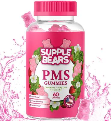 China immune & Anti-Fatigue Customized PMS Relief Gummies PMS Gummy Vitamins For Women And Teens Supplement PMS Gummies for sale